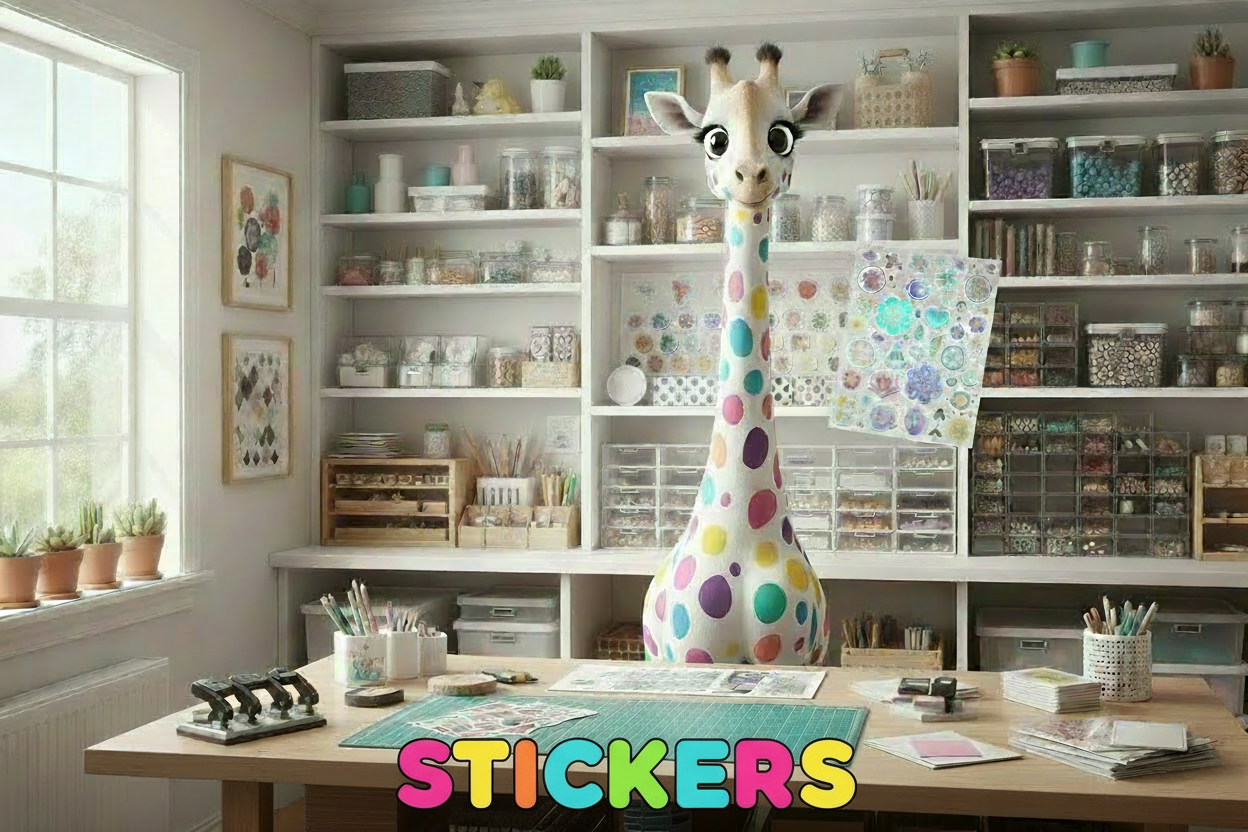 Along the bottom place the words Click Here For Sticker Upload 